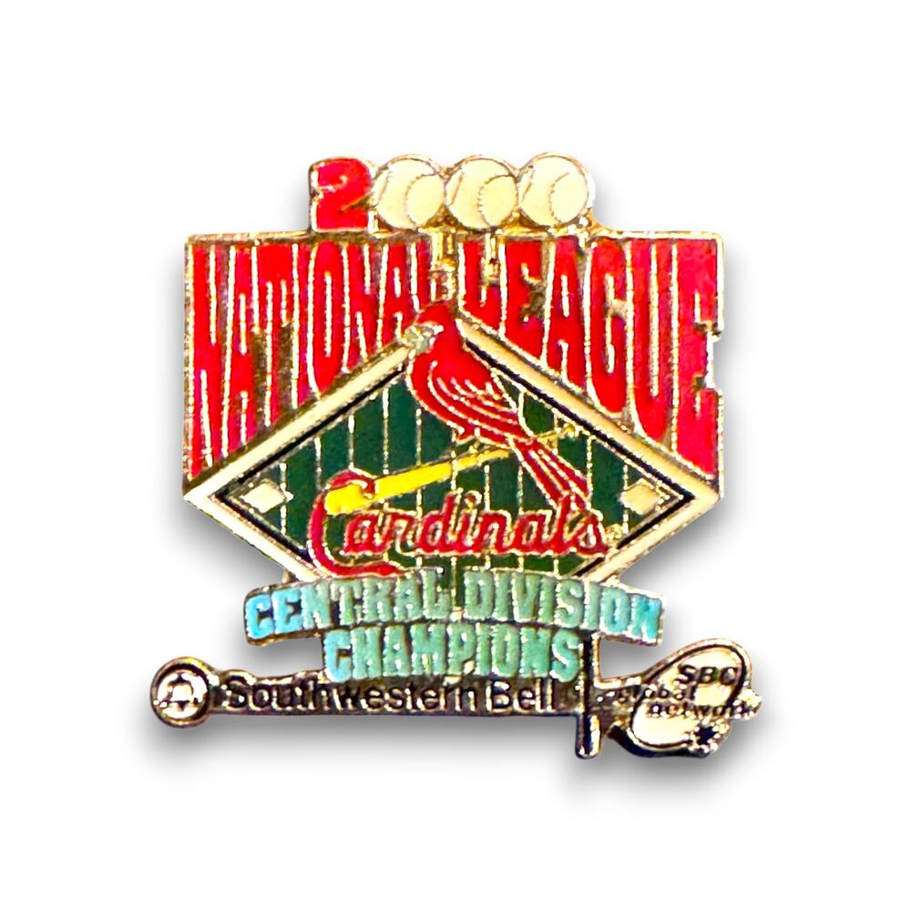 2000 St. Louis Cardinals NL Central Division Champions Lapel Pin